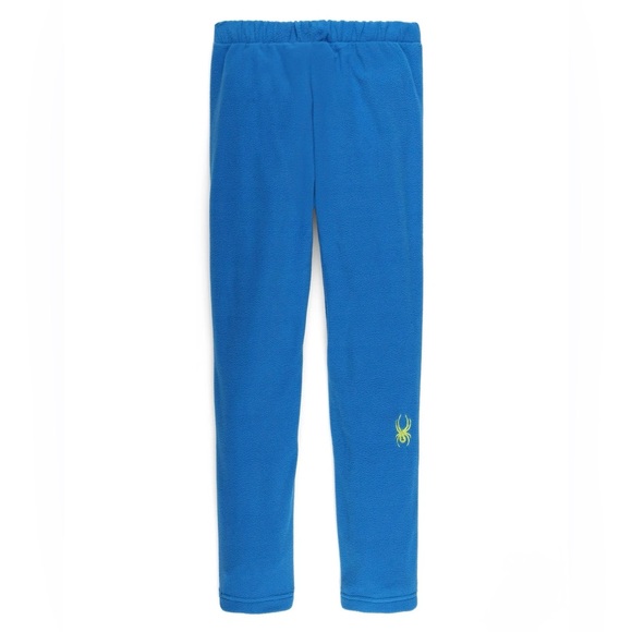 Spyder Kids Unisex Speed Fleece Cobalt Blue Pants - Size 7 - Picture 12 of 13